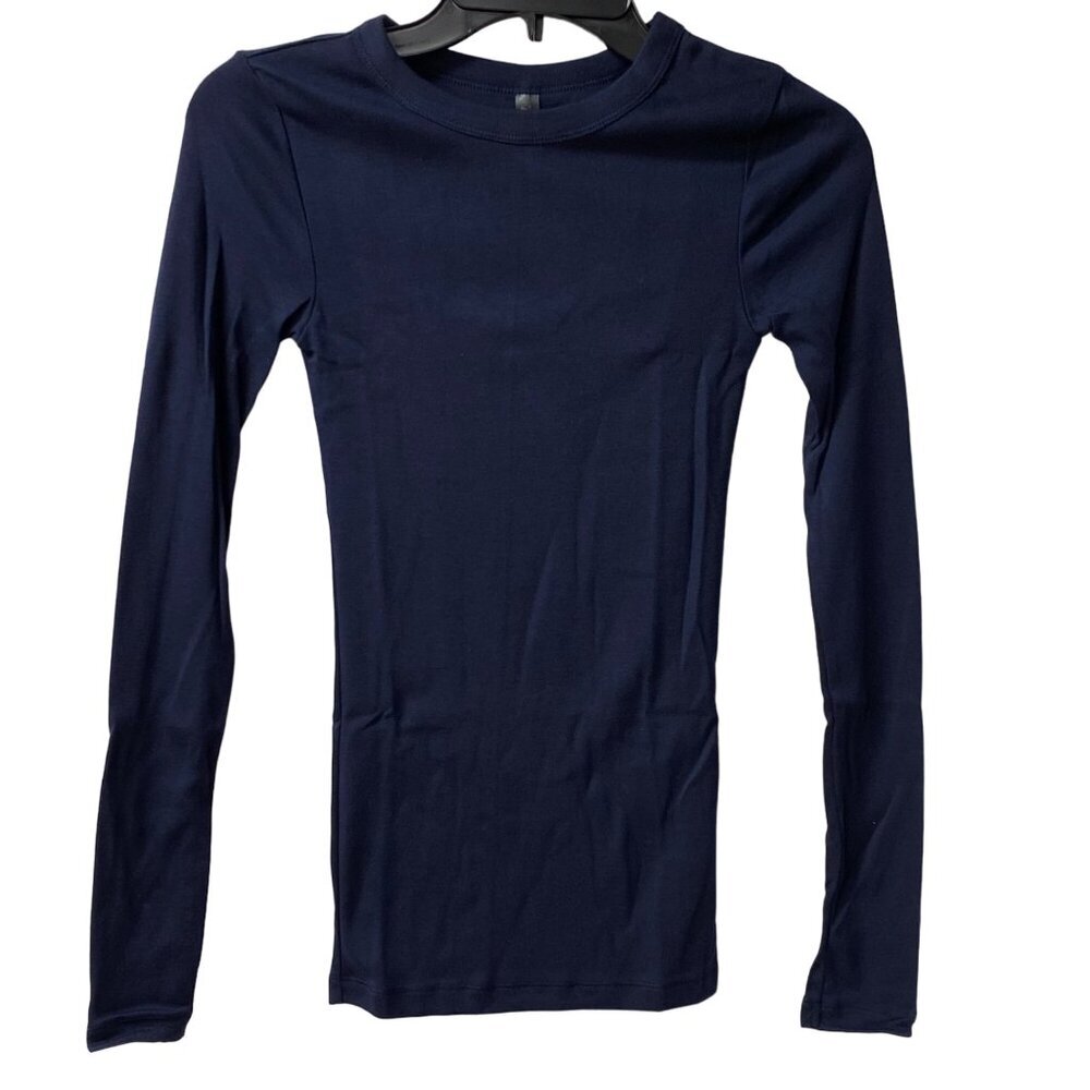 VICTORIA'S SECRET CREW NEK LONG SLEEVE TEE‎ TOP XS NIB